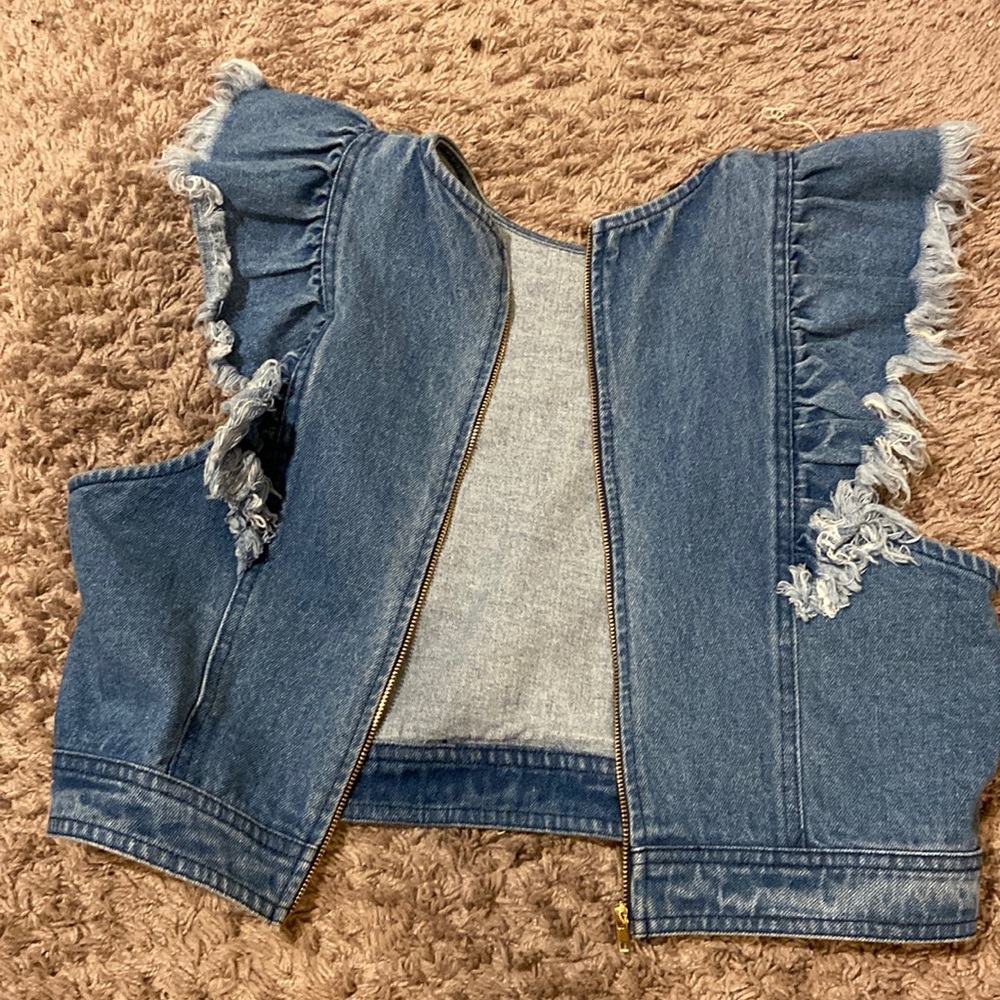 jean jacket vest